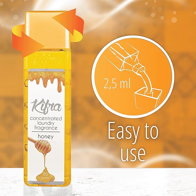 Kifra Honey - Profumo concentrato per bucato a lunga durata, 200 ml, 80 lavaggi - Immagine 6