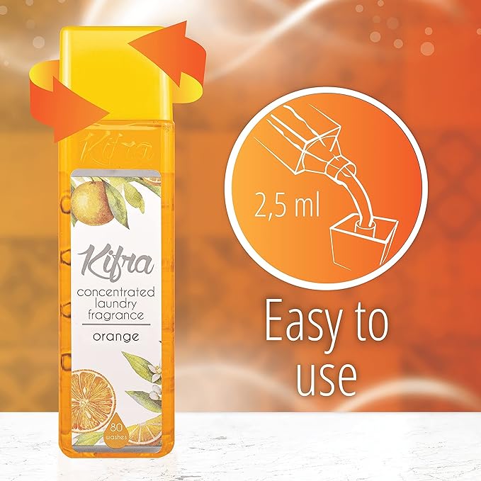 Kifra Orange - Profumo concentrato per bucato a lunga durata, 200 ml, 80 lavaggi - Immagine 6