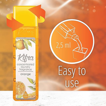 Kifra Orange - Profumo concentrato per bucato a lunga durata, 200 ml, 80 lavaggi - Immagine 6