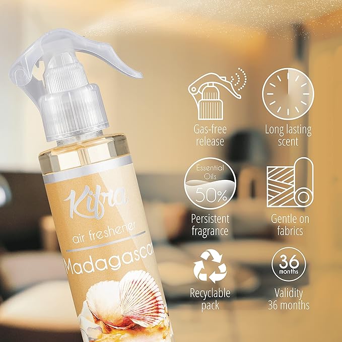 KIFRA MADAGASCAR Profumo Deodorante per Ambienti Concentrato Spray 200ml - Immagine 3
