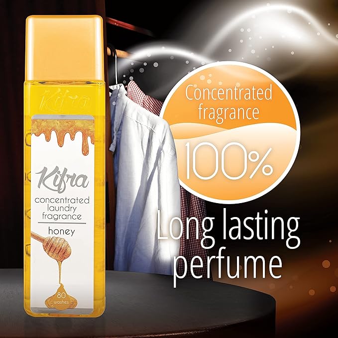Kifra Honey - Profumo concentrato per bucato a lunga durata, 200 ml, 80 lavaggi - Immagine 5