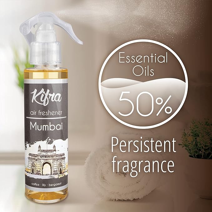 KIFRA MUMBAI Profumo Deodorante per Ambienti Concentrato Spray 200ml - Immagine 5