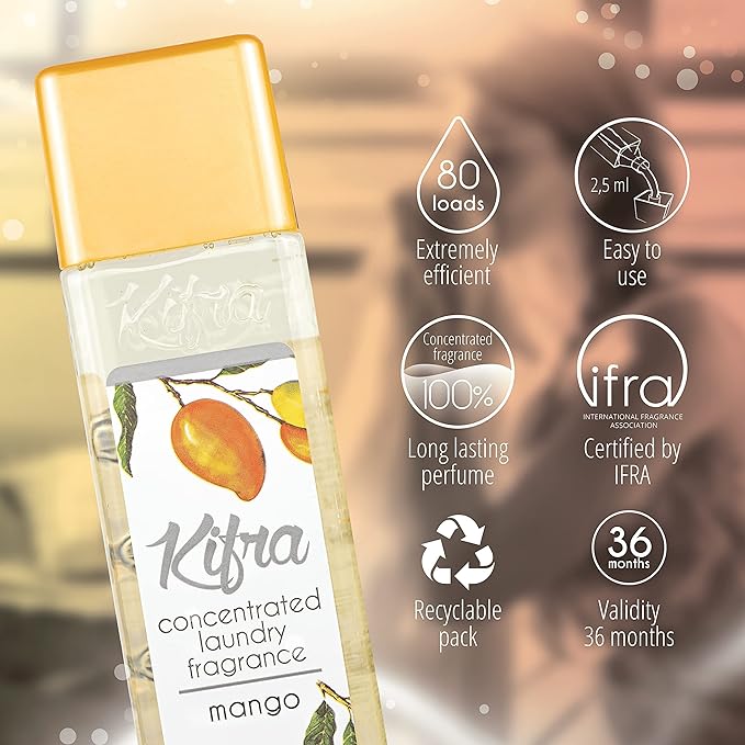 Kifra Mango - Profumo concentrato per bucato a lunga durata, 200 ml, 80 lavaggi - Immagine 3