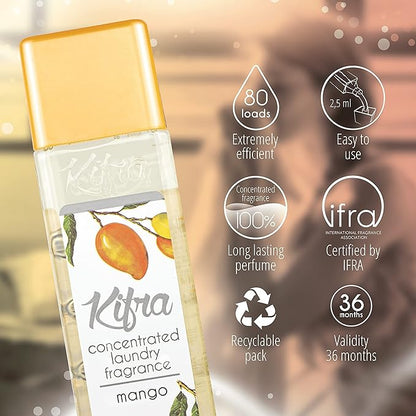 Kifra Mango - Profumo concentrato per bucato a lunga durata, 200 ml, 80 lavaggi - Immagine 3
