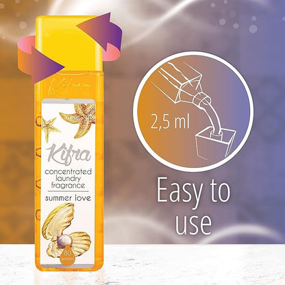 Kifra Summer Love - Profumo concentrato per bucato a lunga durata, 200 ml, 80 lavaggi - Immagine 6