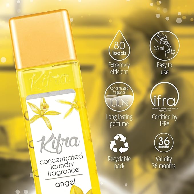 Kifra Angel - Profumo concentrato per bucato a lunga durata, 200 ml, 80 lavaggi - Immagine 2