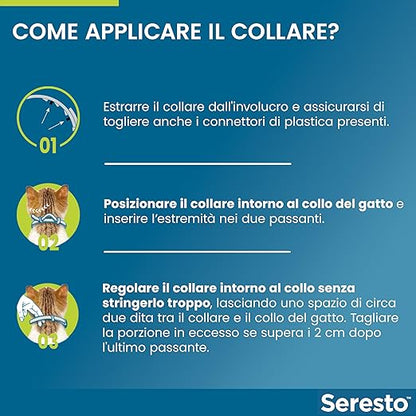 Seresto collare antiparassitario per gatti. Elimina pulci e zecche, fino a 8 mesi di protezione - Immagine 5