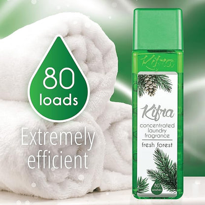 Kifra Fresh Forest - Profumo concentrato per bucato a lunga durata, 200 ml, 80 lavaggi - Immagine 4
