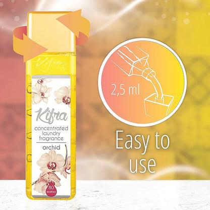 Kifra Orchid - Profumo concentrato per bucato a lunga durata, 200 ml, 80 lavaggi - Immagine 6