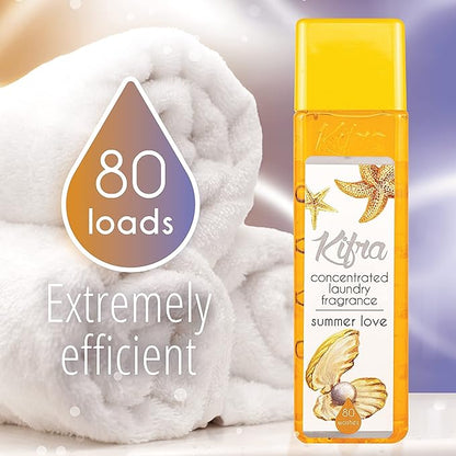 Kifra Summer Love - Profumo concentrato per bucato a lunga durata, 200 ml, 80 lavaggi - Immagine 4