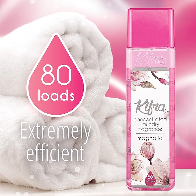 Kifra Magnolia- Profumo concentrato per bucato a lunga durata, 200 ml, 80 lavaggi - Immagine 4