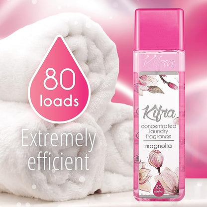 Kifra Magnolia- Profumo concentrato per bucato a lunga durata, 200 ml, 80 lavaggi - Immagine 4