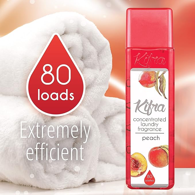 Kifra Peach - Profumo concentrato per bucato a lunga durata, 200 ml, 80 lavaggi - Immagine 4