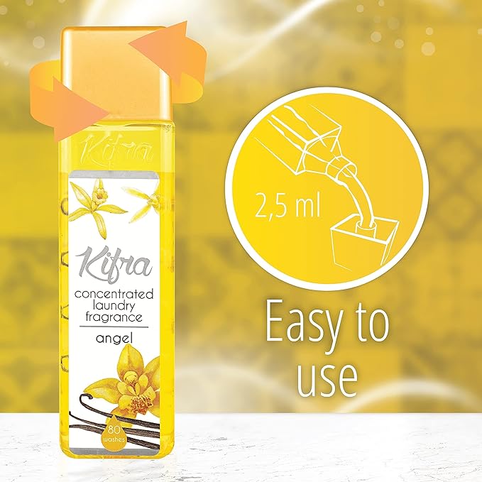 Kifra Angel - Profumo concentrato per bucato a lunga durata, 200 ml, 80 lavaggi - Immagine 5