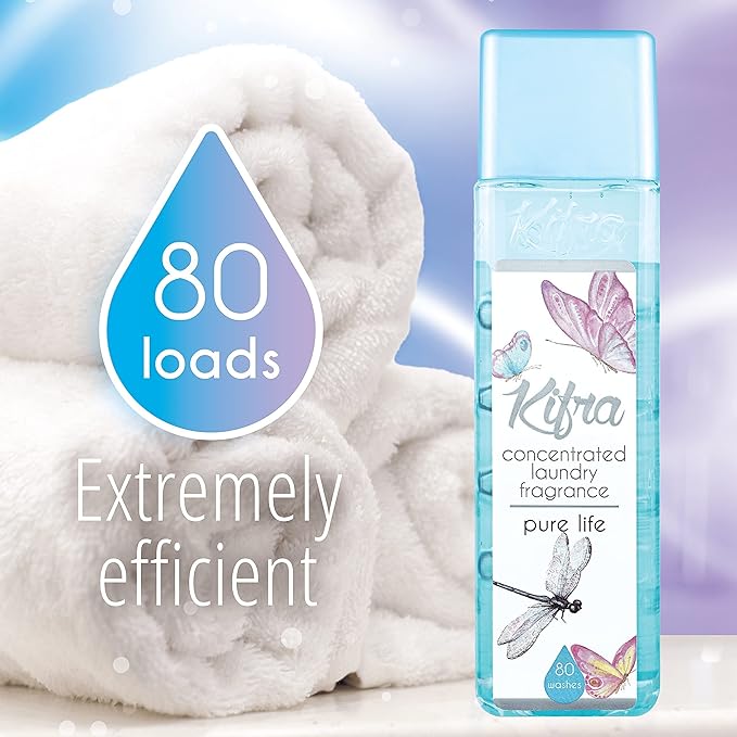 Kifra Pure Life - Profumo concentrato per bucato a lunga durata, 200 ml, 80 lavaggi - Immagine 4