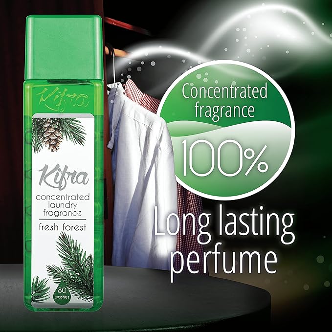Kifra Fresh Forest - Profumo concentrato per bucato a lunga durata, 200 ml, 80 lavaggi - Immagine 5