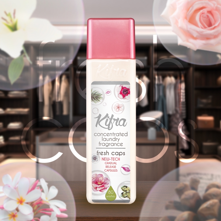 Kifra Fresh Caps - Profumo concentrato per bucato a lunga durata, 200 ml, 80 lavaggi