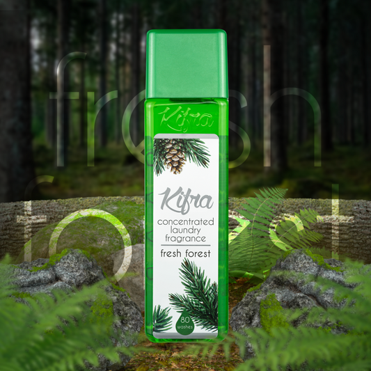 Kifra Fresh Forest - Profumo concentrato per bucato a lunga durata, 200 ml, 80 lavaggi