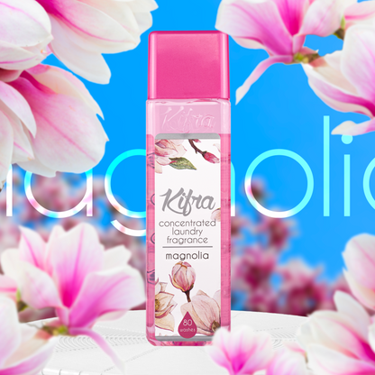 Kifra Magnolia- Profumo concentrato per bucato a lunga durata, 200 ml, 80 lavaggi