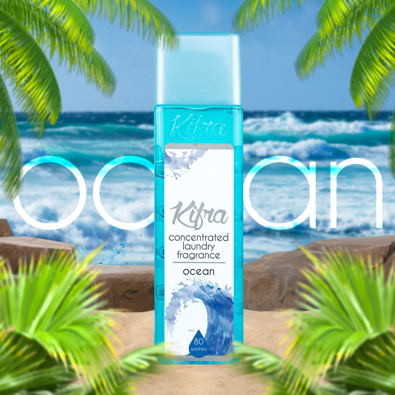 Kifra Ocean - Profumo concentrato per bucato a lunga durata, 200 ml, 80 lavaggi