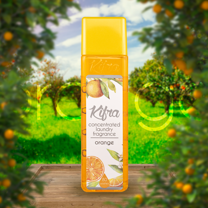 Kifra Orange - Profumo concentrato per bucato a lunga durata, 200 ml, 80 lavaggi