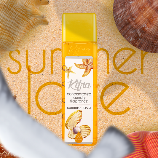 Kifra Summer Love - Profumo concentrato per bucato a lunga durata, 200 ml, 80 lavaggi