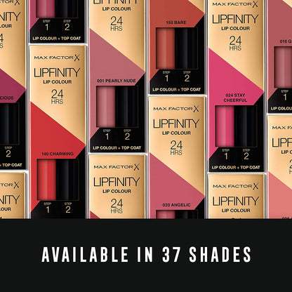 Max Factor Lipfinity Lip Colour, Rossetto Lunga Durata e Gloss Idratante con Applicazione Bifase, Nuance 335 Just In Love, 2.3 ml e 1.9 g - Immagine 7