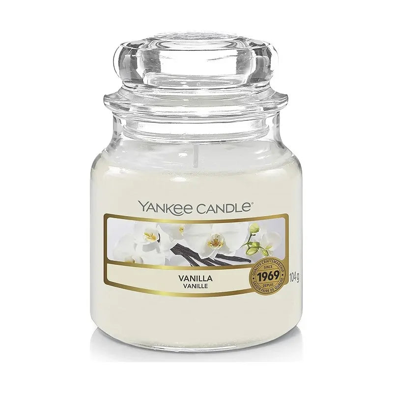 Yankee Candle Candela Profumata In Giara Piccola, Vanilla, 30 ore