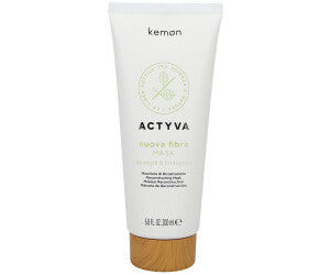 Kemon - Actyva Nuova Fibra Mask , Maschera Protettiva e Ristrutturante per Capelli Sfibrati o Danneggiati con Amaranto e Alga Rossa - 200 ml