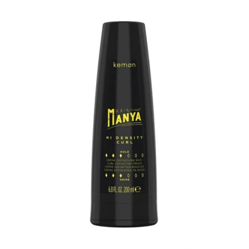 Kemon - Hair Manya Hi Density Curl, Crema per Capelli Ricci Modellante, Effetto Volumizzante e Anticrespo - 200 ml